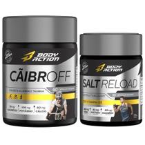Cãibroff Magnésio Potássio + Salt Reload Cápsulas Sal Bodyaction Cãibroff Magnésio Potássio + Salt Reload Cápsulas Sal Bodyaction