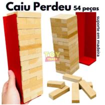 Caiu Perdeu 54Pçs Madeira Jenga Torre Equilibrio Toy Trade