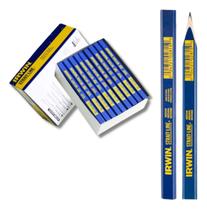 Caixa 05 Lápis Carpinteiro Azul Marceneiro Pedreiro Irwin
