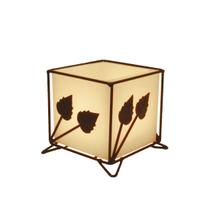 Caixa 10 cm Luminária Branca Decorativo Vela Lanterna