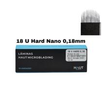 Caixa 10 Lâminas 18 Pontas U Hard 0.18mm Haut