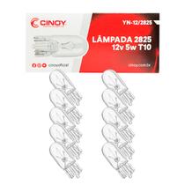 Caixa 10 Lâmpada Pingão Halógena T10 12v 5w Lanterna Placa Farolete Break Light Luz Atacado