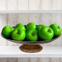 Caixa 10 Maçãs Verdes Artificiais para Frutas Artificiais Direto do Distribuidor - DE0723