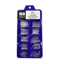 Caixa 100 Tips Curvatura C Unhas Acrigel Manicure Caixa 100 Tips Curvatura C Unhas Acrigel Manicure