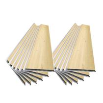 Caixa 12 Barras de Forro de Base Polímera Pead 295cm X 25cm 0,7cm de Espessura Teto Leve Formaco Decor