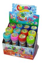 Caixa 12 Bolha de Sabão Festa Infantil Lembrancinha - Cosmo Bubbles - Happy