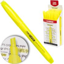 Caixa 12 canetas marca texto cor neon papelaria escritório/escola. basico