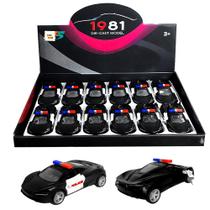 Caixa 12 Carrinhos de Ferro Ferrar Policia Infantil Lembrança de Festa Caixa 12 Carrinhos de Ferro Ferrar Policia Infantil Lembrança de Festa