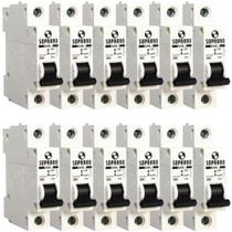 Caixa 12 Disjuntor Monofásico Din 70a Soprano Curva C