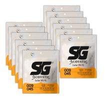 Caixa 12 Encordoamentos Violao Aco Sg Bronze 009 Cod 6684 Caixa 12 Encordoamentos Violao Aco Sg Bronze 009 Cod 6684