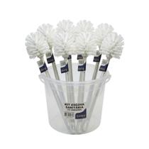 Caixa 12 Escovas Sanitárias Brancas 35cm Atacado Sem Pote Caixa 12 Escovas Sanitárias Brancas 35cm Atacado Sem Pote