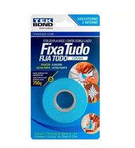 Caixa 12 Fita Dupla Face Espuma Fixa Tudo 24Mm X 1,5M Branca