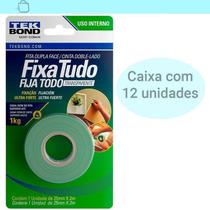 Caixa 12 Fita Dupla Face Interna 25 Mm X 2M Fixa Tudo