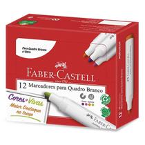 Caixa 12 Marcadores para Quadro Branco FABER-CASTELL Mix Colors