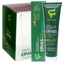 Caixa 12 Unid Ervas Milagrosas 150g Pomada p/ Massagem Muscular - Fashion Caixa 12 Unid Ervas Milagrosas 150g Pomada p/ Massagem Muscular - Fashion