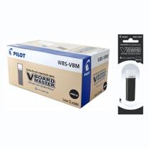 Caixa 12 Unidades Refil Marcador V-board Master (quadro Branco) Pilot Preto