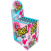 Caixa 15un Pirulito Diploko Booom Like 11g Algodão Doce Explosão de Sabor Doces Guloseimas