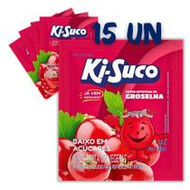 Caixa 15un Refresco em pó 15g Groselha Ki-Suco ( Para 1L)