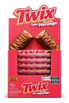 Caixa 18 Chocolates Twix Sabor Torta de Morango 40g cada