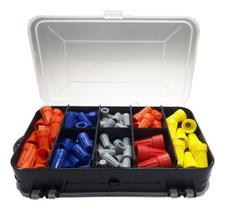 Caixa 180 Conector De Torção Emenda Fios Cabos 0,8 A 16Mm Caixa 180 Conector De Torção Emenda Fios Cabos 0,8 A 16Mm