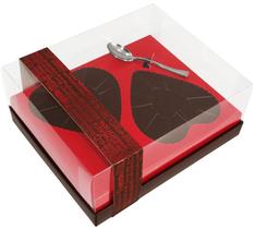 Caixa 2 Corações de Colher de 250g - Classic Coração Red Love Cód 1403 - 05 unidades - Ideia Embalagens Caixa 2 Corações de Colher de 250g - Classic Coração Red Love Cód 1403 - 05 unidades - Ideia Embalagens