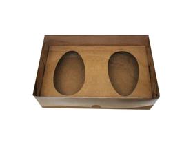 Caixa 2 Ovo de Colher Kraft com Moldura 50g C/5un - Cia