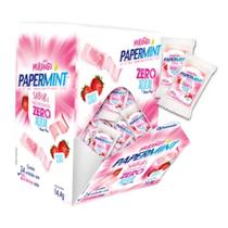 Caixa 24u PaperMint Lâminas Refrescante Sem Açúcar Morango