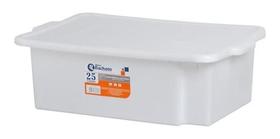 Caixa 25 Litros Branca Com Tampa Acougue Camera Fria