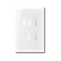 Caixa 25 Unidades - Mg Conj 2 Interruptor Sleek 10a 4x2 Branco