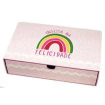 Caixa 25x15 Insista Na Felicidade