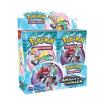 Caixa 36 pacotes de Figurinha Pokémon Amigos de Jornada Escarlate e Violeta Copag 216 Cartas LACRADO Caixa 36 pacotes de Figurinha Pokémon Amigos de Jornada Escarlate e Violeta Copag 216 Cartas LACRADO