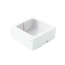 Caixa 4 Doces com Visor S11 (9cm x 9cm x 4cm) Branca 10 unidades Assk Rizzo Embalagens Caixa 4 Doces com Visor S11 (9cm x 9cm x 4cm) Branca 10 unidades Assk Rizzo Embalagens