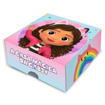 Caixa 4 Doces Quadrada - A Casa Mágica da Gabby - 1 unidade - Festcolor - Rizzo Caixa 4 Doces Quadrada - A Casa Mágica da Gabby - 1 unidade - Festcolor - Rizzo