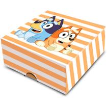 Caixa 4 Doces Quadrada - Bluey - 1 unidade - Festcolor - Rizzo Caixa 4 Doces Quadrada - Bluey - 1 unidade - Festcolor - Rizzo