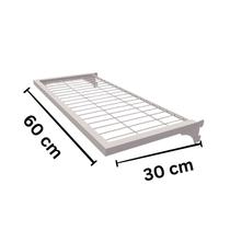 Caixa 4 unidades de Prateleira Closet 60 x 30 Cm Branco