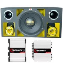 Caixa 4 Vias Woofer Eros E-15 Sds 2.7k + Modulos Taramps - ViniSound