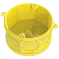 Caixa 4""x4"" Octogonal Fundo Móvel Amarela - 33043155 - Tigre Caixa Movel 4x4 Tigreflex 33043155
