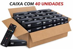 Caixa 40 unidades Receptor Sat HD Regional Bedin Sat BS9900S Full HD com USB e Gravação
