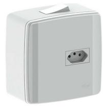 Caixa 4X4 Sobrepor Ilumi c/1 Interr 25A.+Tomada 2P+T. 20A Caixa 4X4 Sobrepor Ilumi c/1 Interr 25A.+Tomada 2P+T. 20A