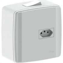 Caixa 4X4 Sobrepor Ilumi Com 1 Interruptor 25A.+Tomada 2P+T. 20A. 620641 Caixa 4X4 Sobrepor Ilumi Com 1 Interruptor 25A.+Tomada 2P+T. 20A. 620641