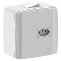 Caixa 4X4 Sobrepor Ilumi Com 1 Interruptor 25A.+Tomada 2P+T. 20A. 620641 Caixa 4X4 Sobrepor Ilumi Com 1 Interruptor 25A.+Tomada 2P+T. 20A. 620641