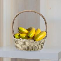 Caixa 5 Bananas Artificiais 20cm Frutas Artificiais Resistentes e Versáteis para Decoração Temática - DE0323