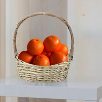 Caixa 5 Frutas Laranja Permanente para Arranjos Decoração com Frutas Artificiais que Parecem Reais - DE0423