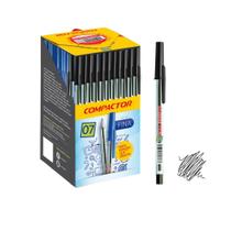 Caixa 50 Canetas Esferográficas Fina Compactor