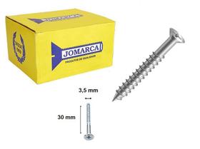 Caixa 50 Parafuso para Madeira Philips Chata 3,5 X 30mm Zincado Jomarca Caixa 50 Parafuso para Madeira Philips Chata 3,5 X 30mm Zincado Jomarca