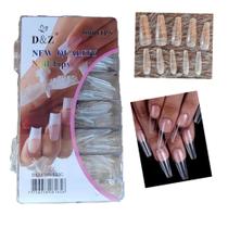 Caixa 500 D&Z Postiça Unha Bailarina Longas Sapatilhas Manicure