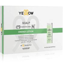 Caixa 6 Ampolas Energy Lotion Yellow Scalp Anti-queda 13 ml