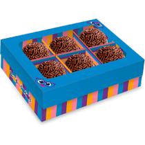 Caixa 6 Bombons Retangular com Visor - Bolofofos - 1 unidade - Festcolor - Rizzo Caixa 6 Bombons Retangular com Visor - Bolofofos - 1 unidade - Festcolor - Rizzo