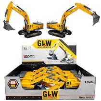 Caixa 6 Caminhões Escavadeira Coleção 1:55 Realista Partes de Metal Atacado Revenda