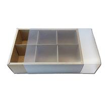 Caixa 6 divisórias Kraft - 23x15,5x5cm - Rizzo Confeitaria Caixa 6 divisórias Kraft - 23x15,5x5cm - Rizzo Confeitaria